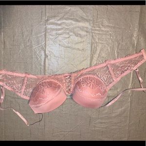 Pink push up bra